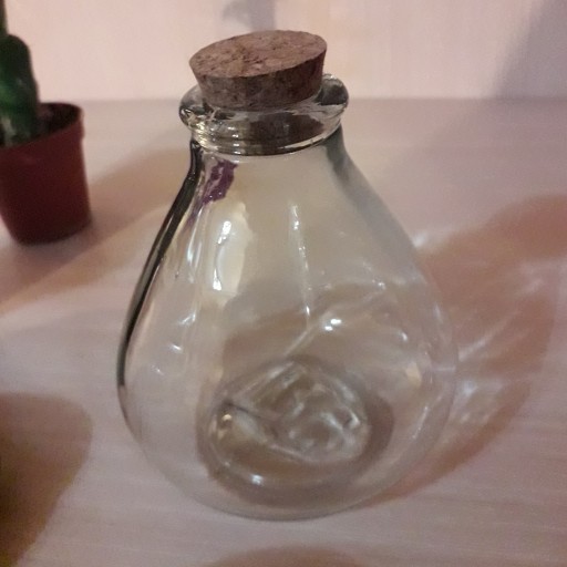 بطری شیشه ای در چوب پنبه ای خمره ای کوچک جنس درجه یک (300 میل)