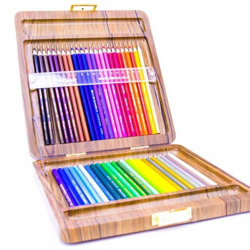 مدادرنگی 48 رنگی ویکتوریا کنکو جعبه چوبی