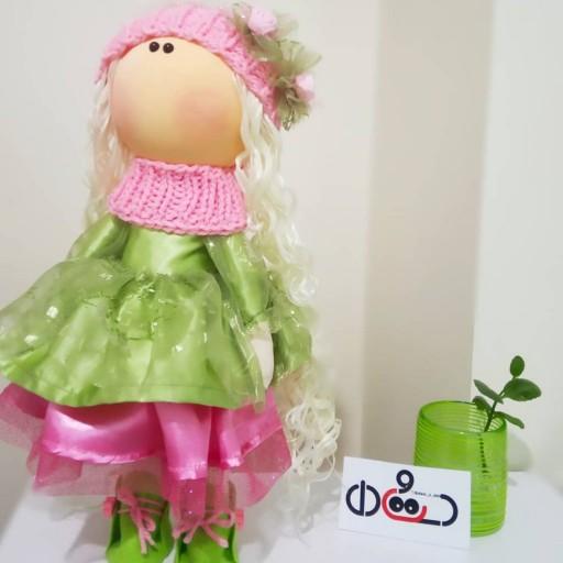 عروسک روسی سبز و صورتی