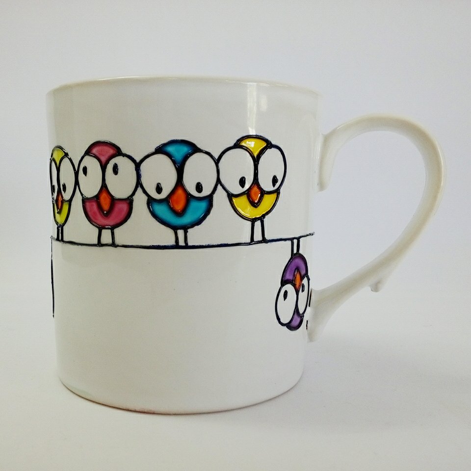 ماگ طرح جوجه های رنگی مبلمونسرا مدل 278532