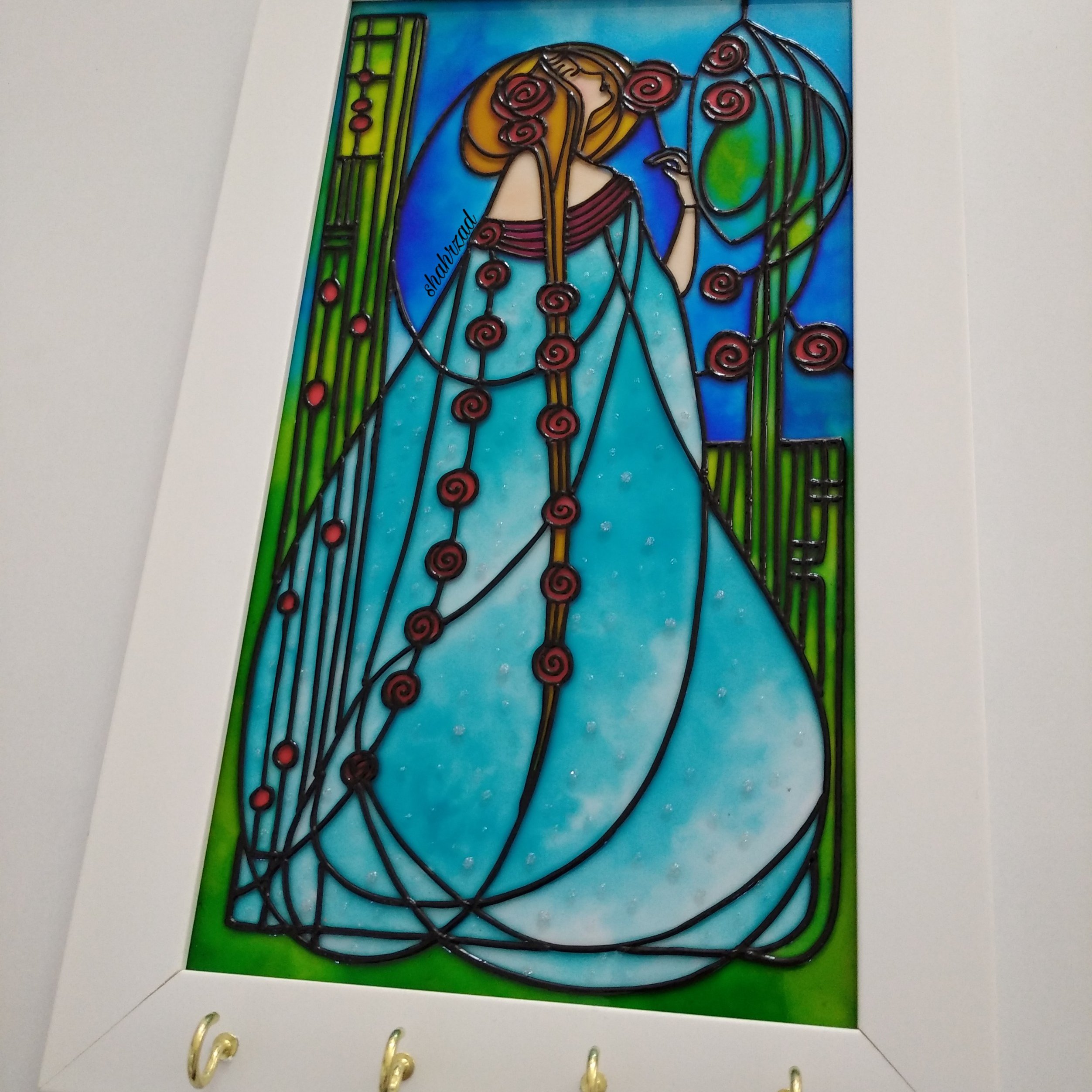 تابلو جاکلیدی طرح بانو ویترای