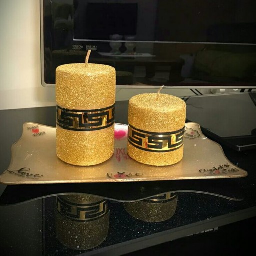 ست شمعهای طلایی