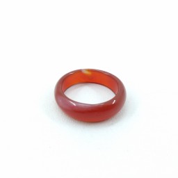 حلقه سنگی عقیق سرخ آتشین red agate