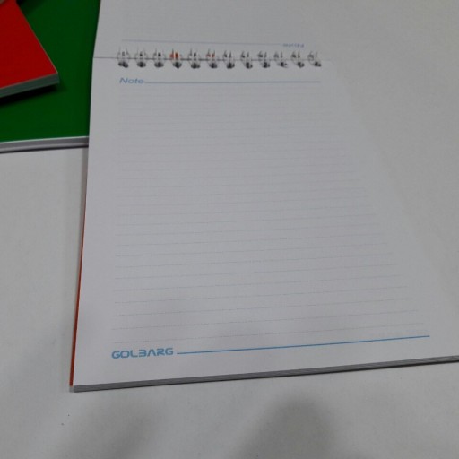 دفترچه یادداشت بالا بازشو در رنگ های متفاوت
