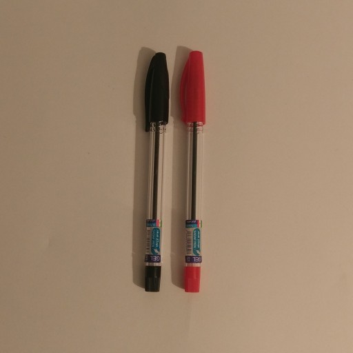 خودکار قرمز و مشکی صدف