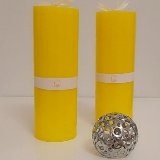 شمع‌های استوانه ای دیرسوز دررنگهاوسایزهای مختلف قابل اجرامیباشد.اندازه18درقطر6میباشد.
