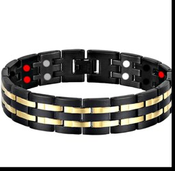 دستبند مردانه سلامت مغناطیسی مدل black