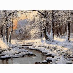 تابلو نقاشی منظره زمستان کد 534
