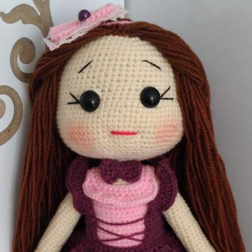 عروسک دختر گلنار با لباس جدید،با قد 35 سانت
