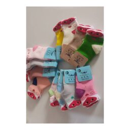 جوراب های ناز و خوشگل بچگانه پک شش عددی