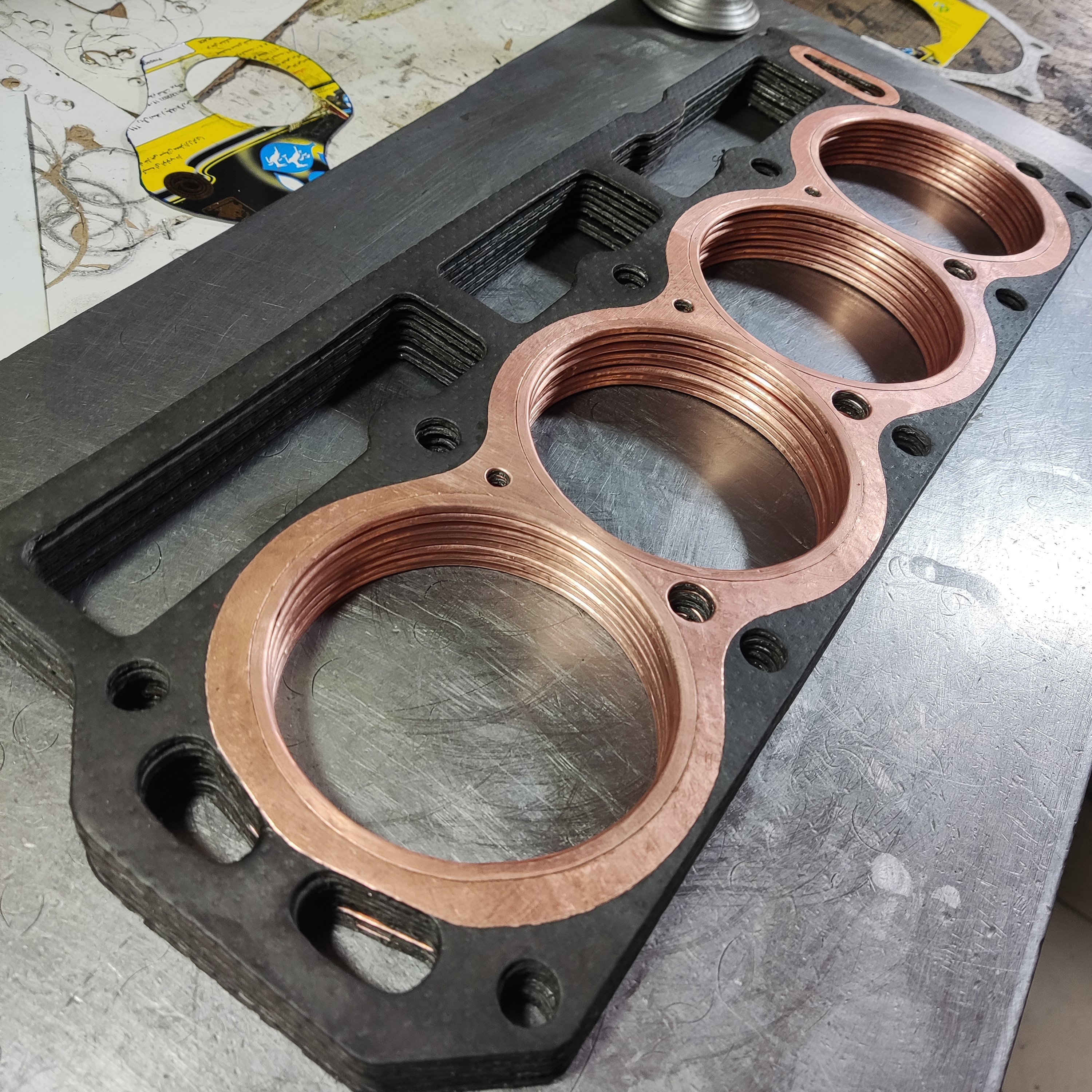 خرید و قیمت واشر سرسیلندر مسی پیکان آریسان روآ ضخامت های مختلف (پس کرایه) از غرفه شرکت فیدار دریان توس 🌱