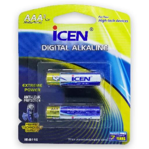 یک جفت باتری نیم قلم آلکالاین آی سن DIGITAL ALKALINE ICEN