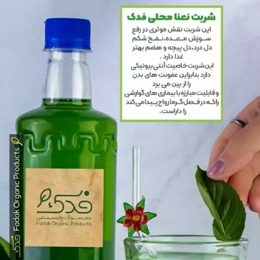 شربت نعنا محلی فدک (1کیلو)