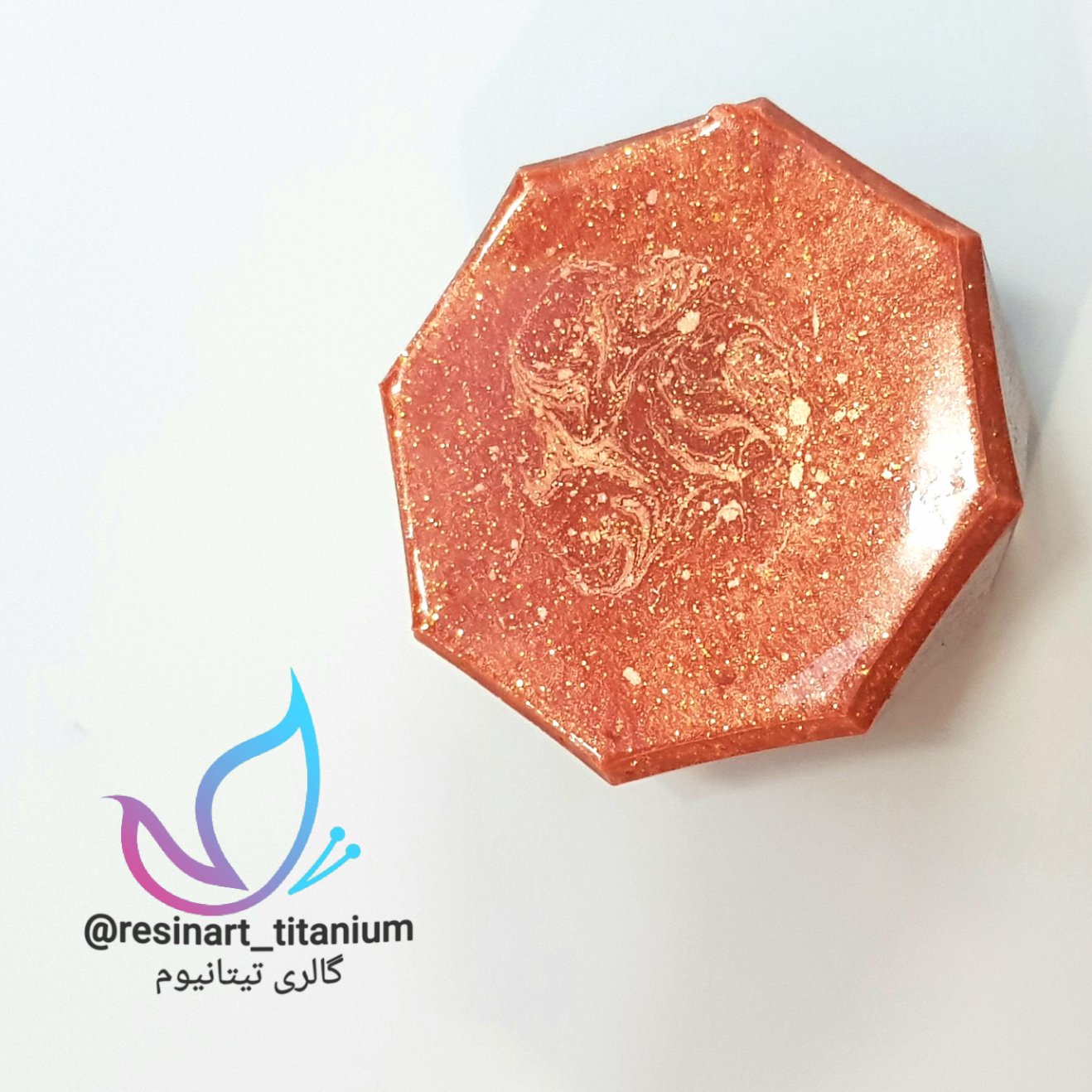 جاقلمی گلدان جاشمعی طرح سنگ دلربا کد01