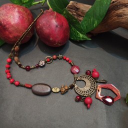 گردنبند انارونه