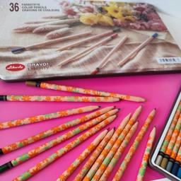 مداد رنگی 36 رنگ جعبه فلزی لیبریتی