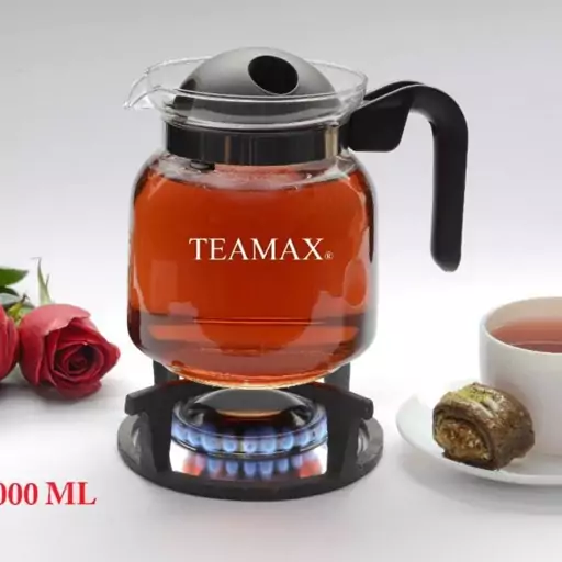 قوری متوسط پیرکس 1 لیتر برند تی مکس TEAMAX کد 60