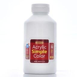 رنگ اکریلیک  ساده سوداکو 500 میل سفید کد acrylic simple 4340