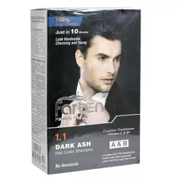 شامپو رنگ خاکستری تیره آقایان فاربن Farben Color Shampoo For Men Black
