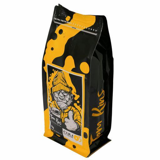 دانه قهوه کولی زرد تام کینز 1000 گرم 90درصد روبوستا