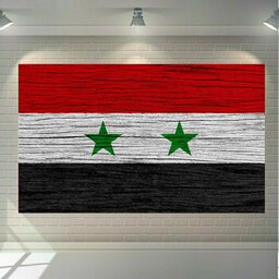 پوستر دیواری طرح پرچم سوریه کد 10070