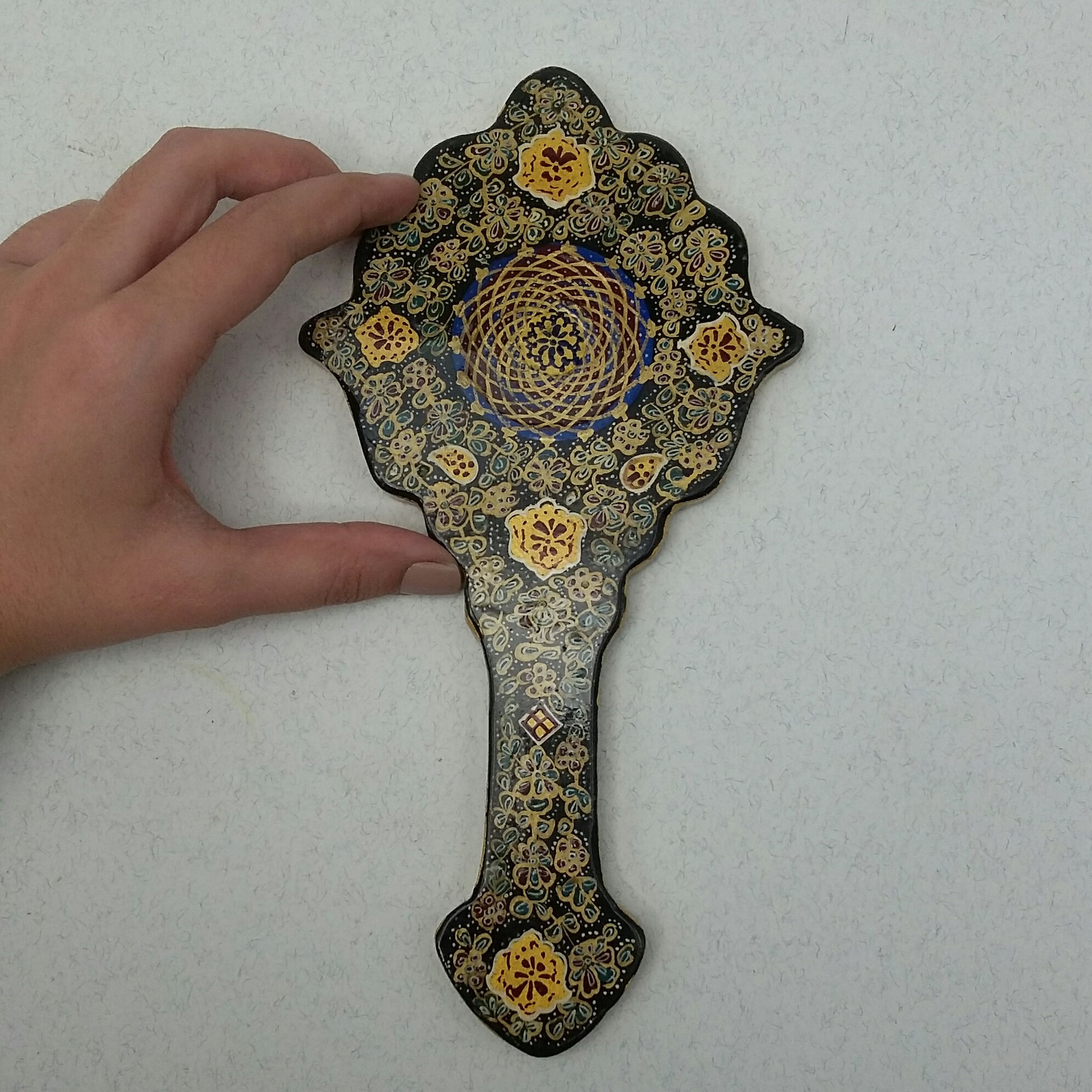 آینه دستی پاپیه ماشه