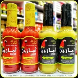 سس های خیلی تند کلمبیایی فلفل قرمز و سبز  آمازون Amazon sauce 