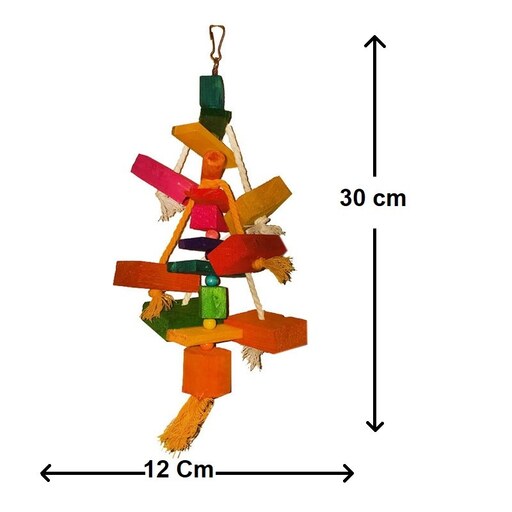 آویز قفس مدل اسباب بازی پرنده طوطی سانان