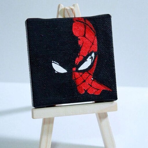 تابلو نقاشی  طرح  مرد عنکبوتی spider man (ابعاد 10 در 10)