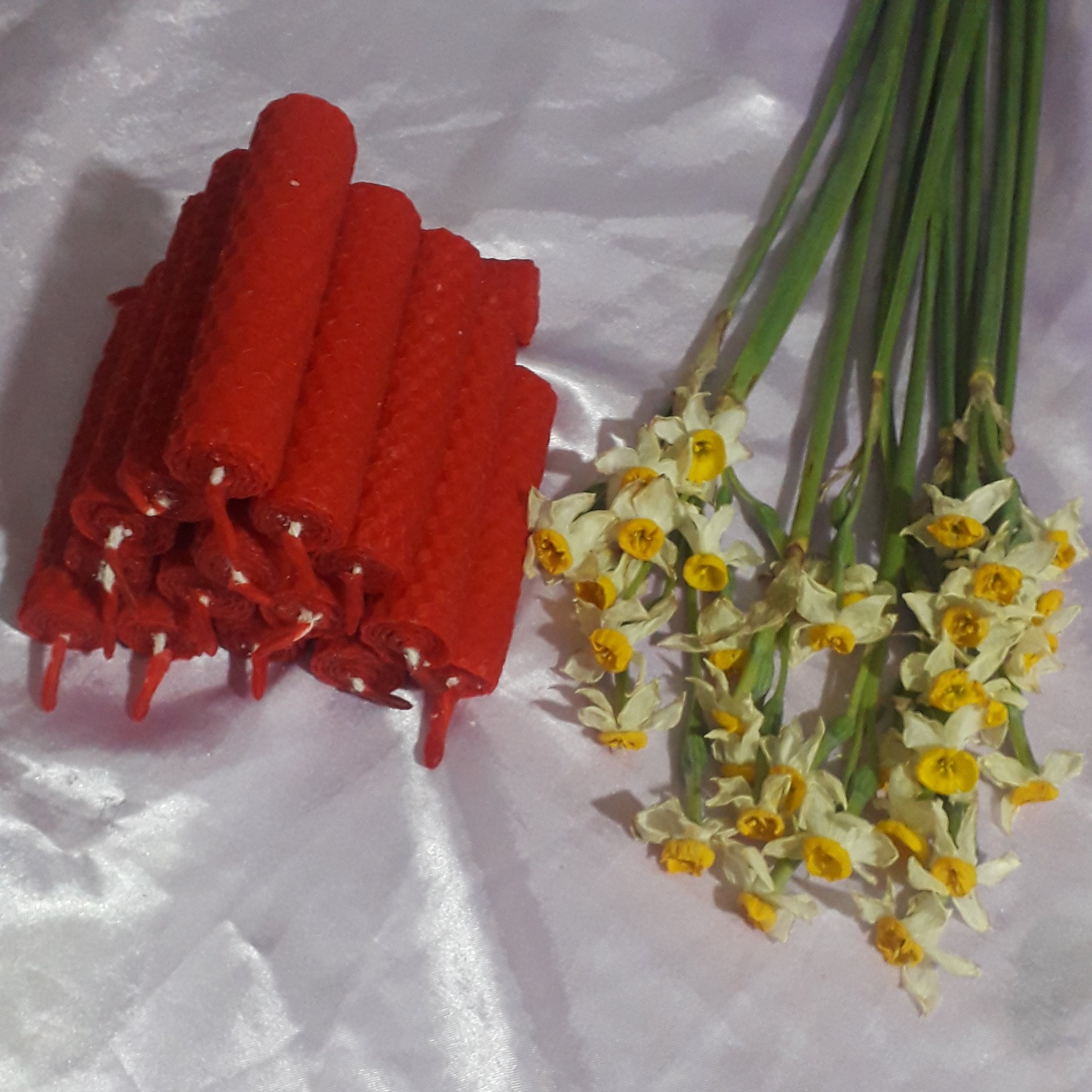 پک دوتایی شمع موم عسل