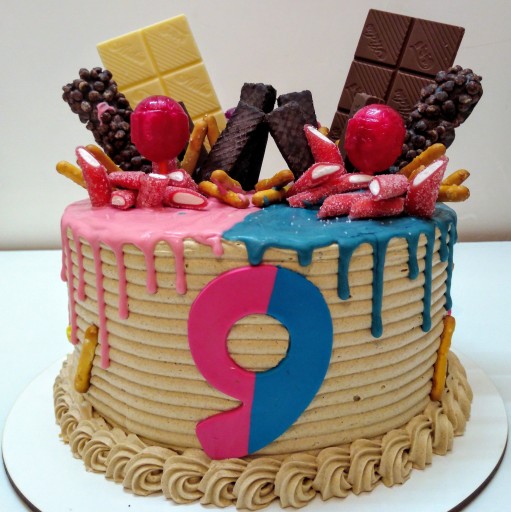 کیک تولد دو قلو