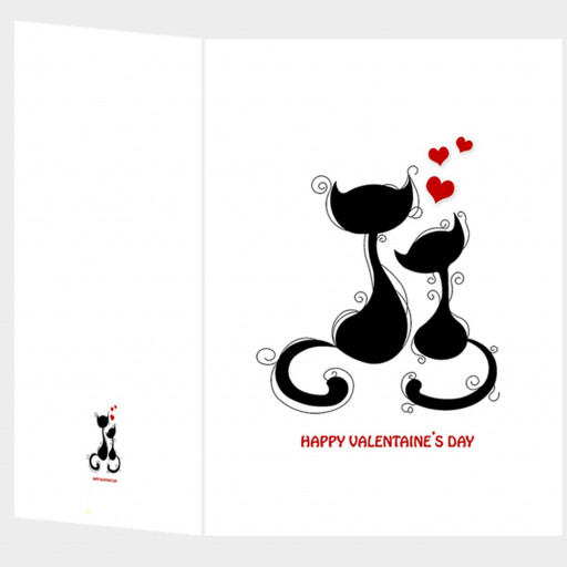 کارت پستال گربه های عاشق01cats