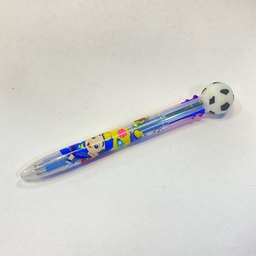خودکار چندرنگ (شش رنگ) طرح سرمدادی توپ فوتبال