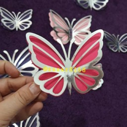 پروانه های دولایه تزئینی