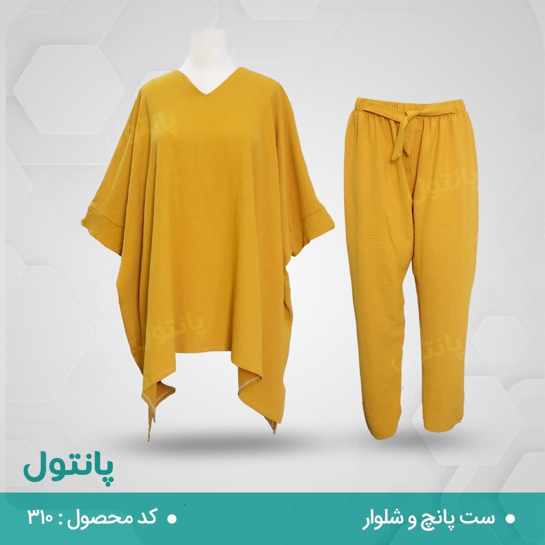 ست تونیک و شلوار زنانه ، جنس ابروبادی با کیفیت ، در شش رنگ بسیار زیبا