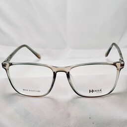 عینک طبی کائوچو زنانه و مردانه ترکیب طوسی و طلایی شفاف