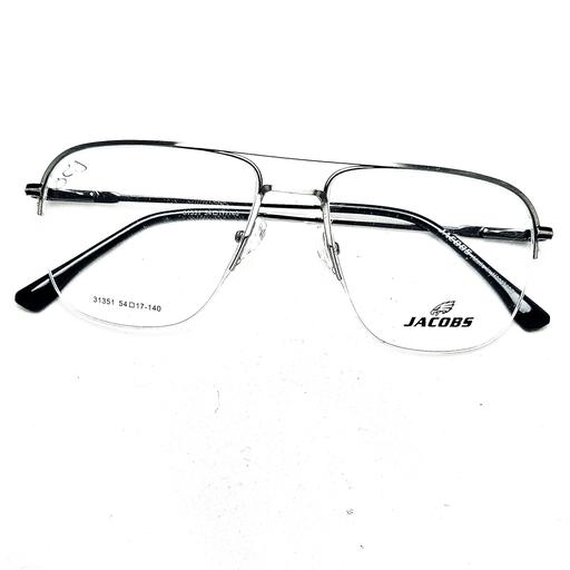 عینک طبی فلزی مردانه و زنانه مشکی _نقره ای کیفیت عالی 