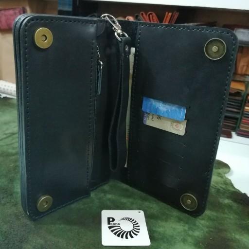 کیف چرم پاسپورتی دستی مردانه آقای عطار