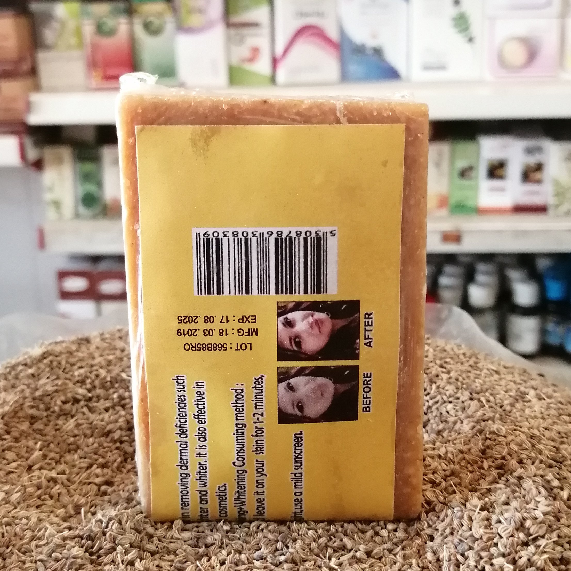 صابون زردچوبه تایلندی روشن کننده و ضدلک پوست آقای عطار