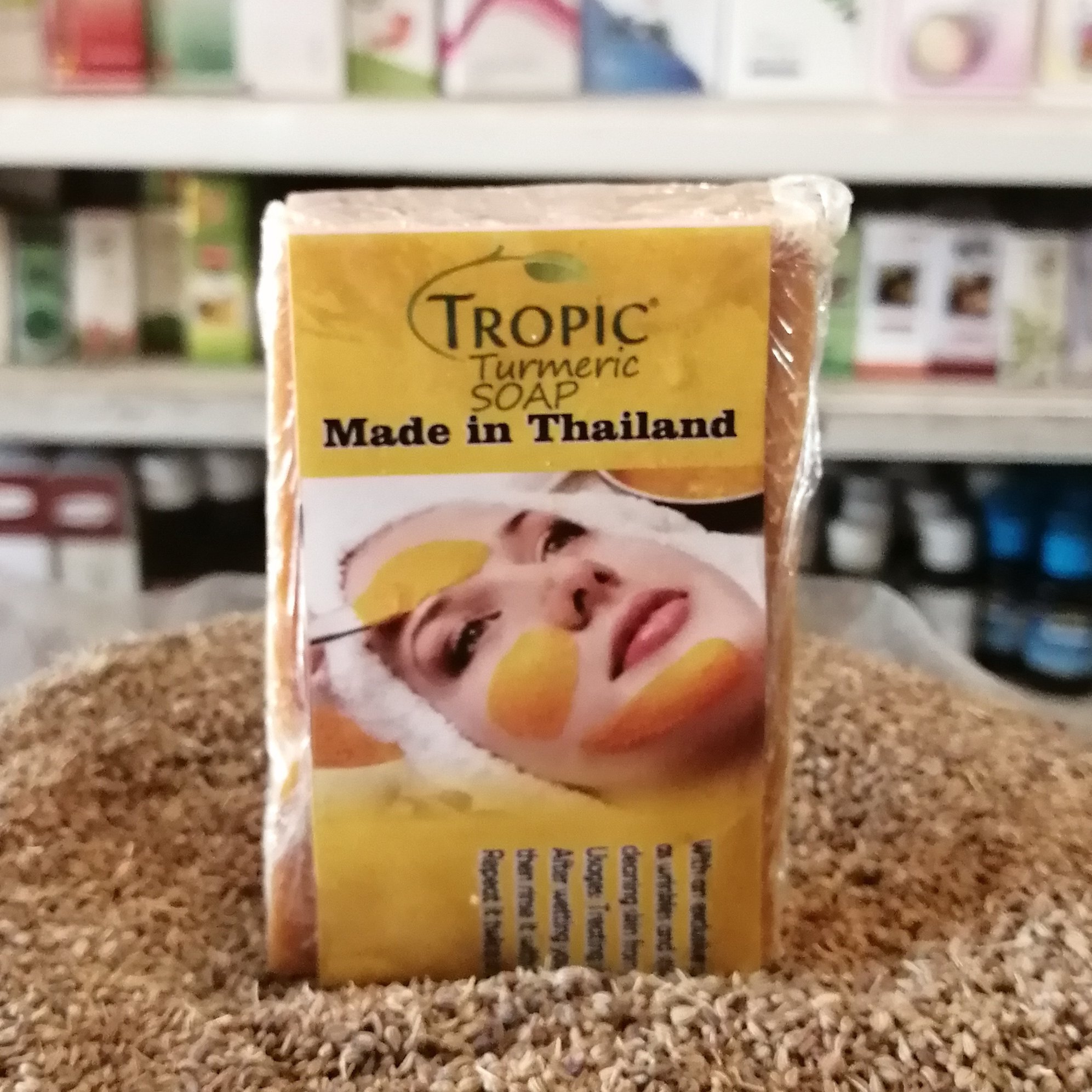 صابون زردچوبه تایلندی روشن کننده و ضدلک پوست آقای عطار