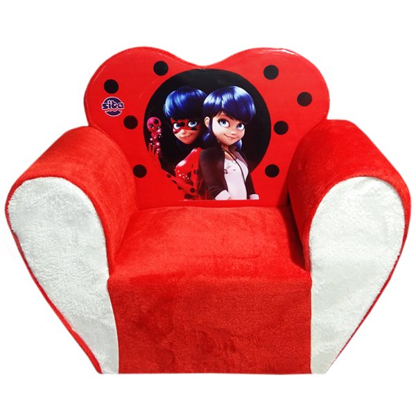 مبل کودک همراه با پاف در طرح دختر کفشدوزکی(پس کرایه)