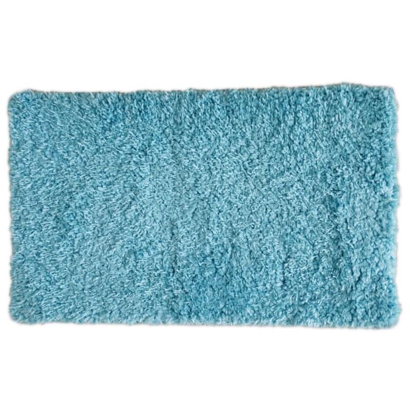فرش پادری پرزبلند(فلوکاتی) رنگ آبی انواع سایزبندی(50در80 و قطر1و 2در3 و غیره)