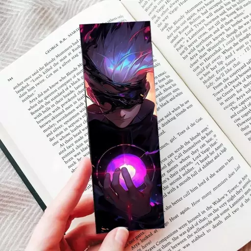 نشانگر کتاب (Bookmark) مدل انیمه جوجوتسو کایسن Jujutsu Kaisen طرح گوجو ساتورو کد 8