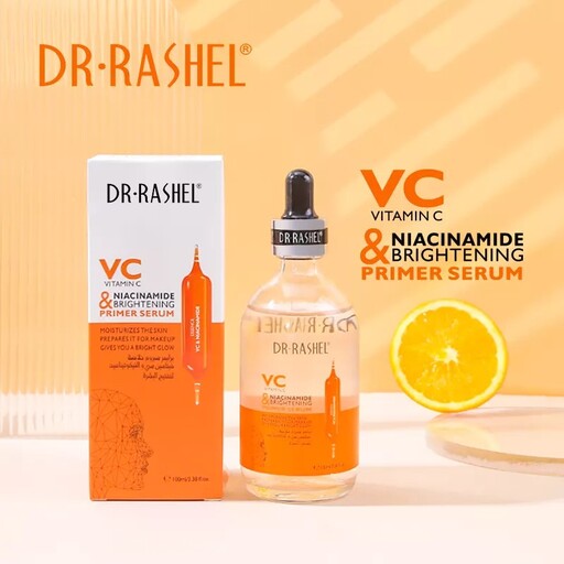 سرم پرایمر ضد لک ویتامین سی و نیاسینامید دکتر راشل حجم100میل DR.RASHEL VCNIACINAMIDE BRIGHTENING PRIMER SERUM


