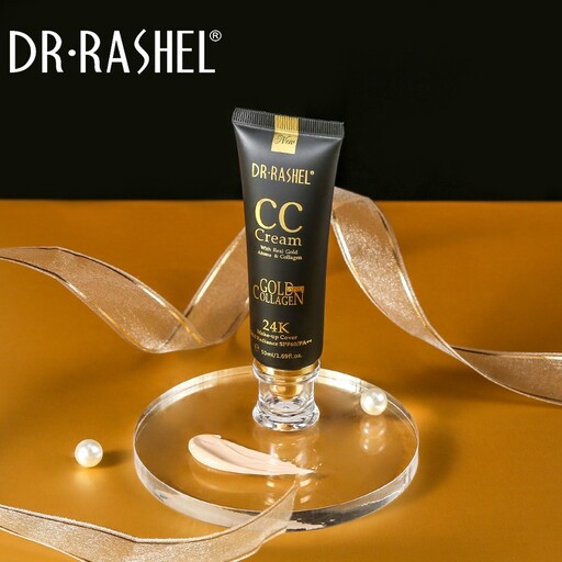 cc سی سی کرم طلا کلاژن دکتر راشل ضدپیری 50 گرم DR RASHEL 24k Gold Collagen CC Cream


