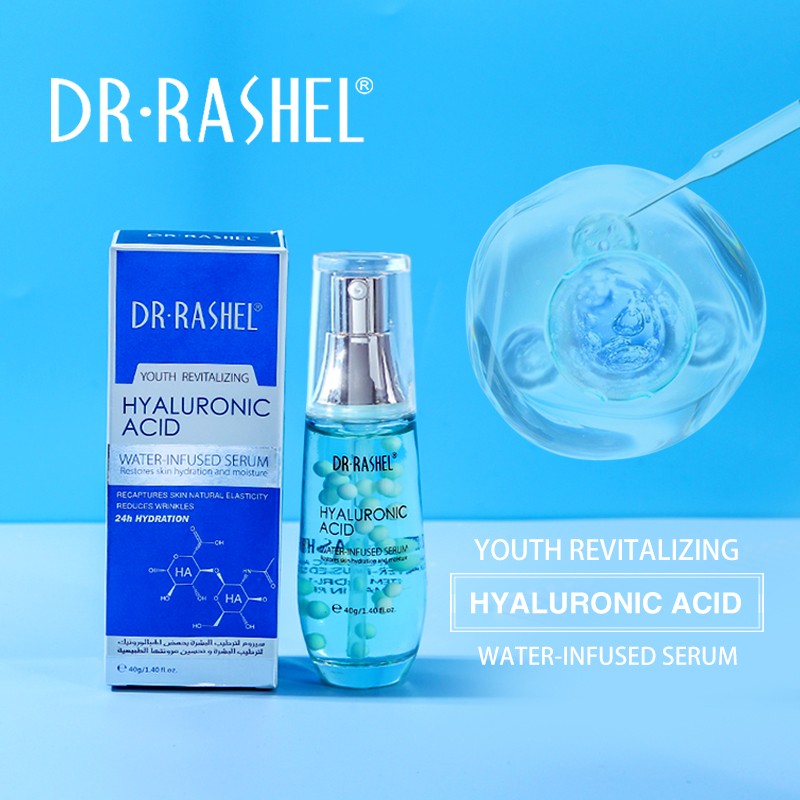 سرم آبرسان و جوانساز هیالورونیک اسید دکترراشل حجم40گرم DR.RASHEL YOUTH REVITALIZING HYALURONIC ACID WATER-INFUSED SERUM
