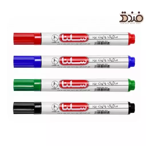 ماژیک وایت برد نوک گرد از برند سلنا (Selena Whiteboard Marker)، چهار رنگ اصلی