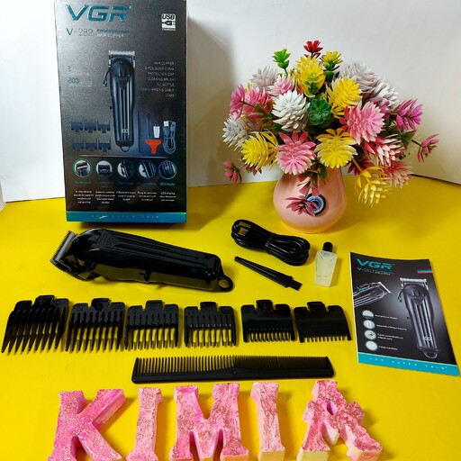 ماشین خط زن اصلاح موی سر و صورت وی جی ار مدل V-282    VGR V-282 Hair Clipper