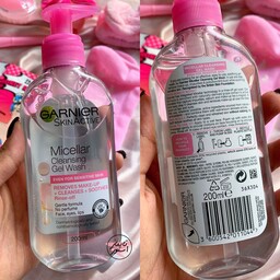 ژل شستشو حاوی میسلار واتر پوست حساس گارنیر Micellar cleansing gel wash 