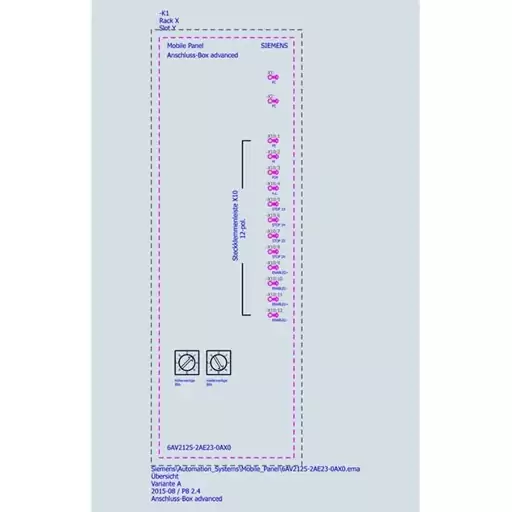 باکس اتصال زیمنس 6AV2125-2AE23-0AX0 siemens